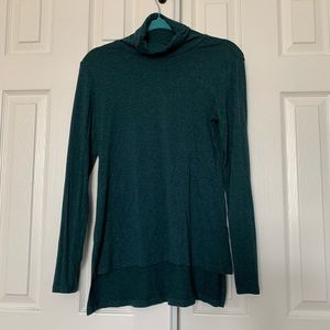 Teal Turtleneck Tee